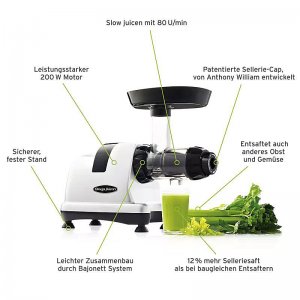 Bild 1 zu Artikel Entsafter Omega Juicers MM900, chrom glänzend 